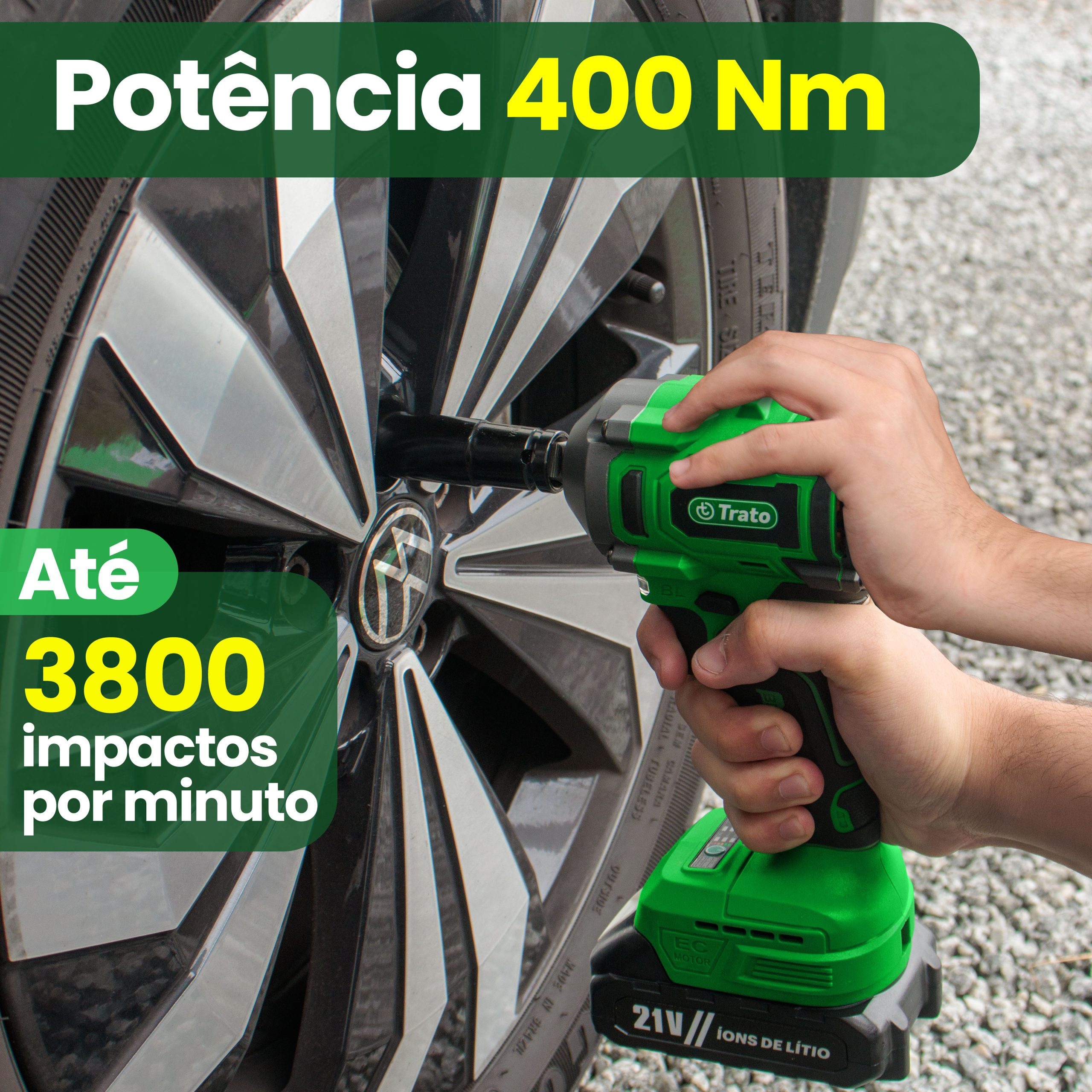 Chave de Impacto a Bateria TCH21 – Trato