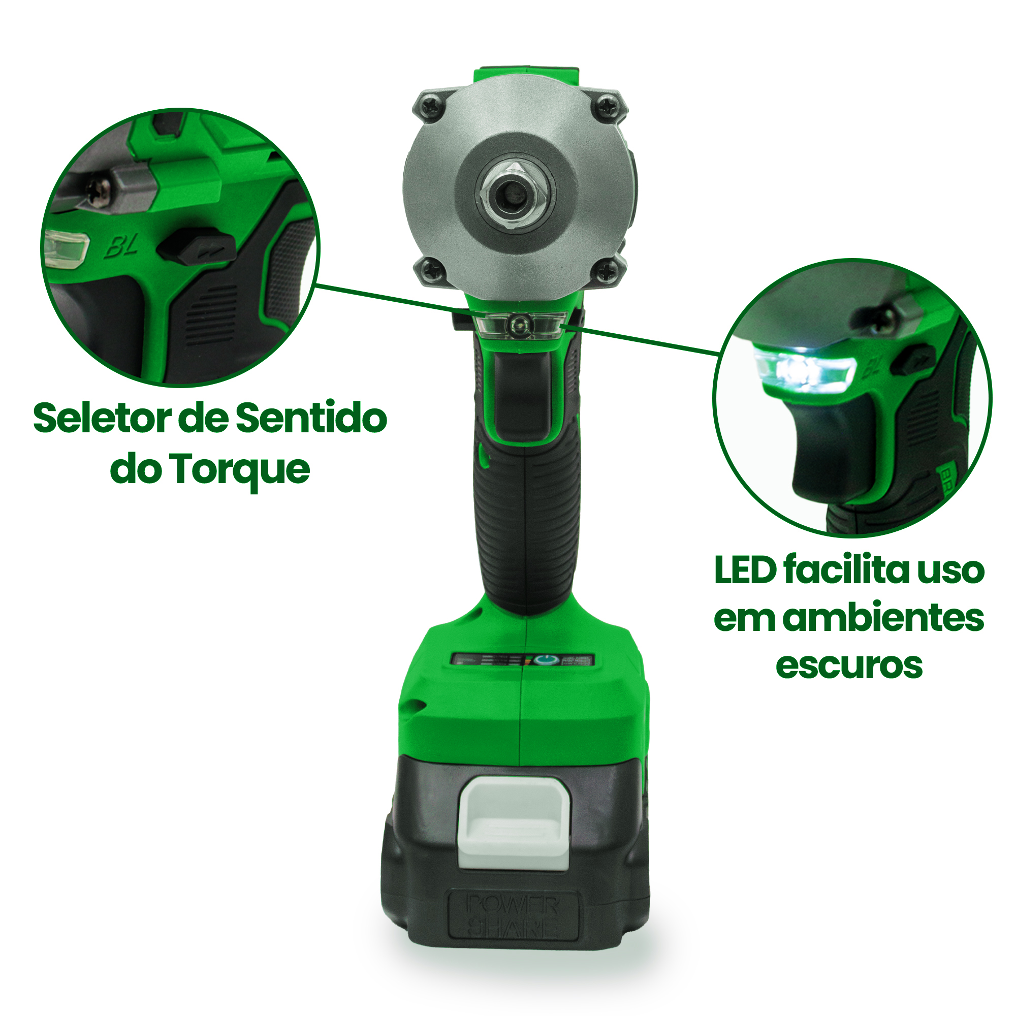 Chave de Impacto a Bateria TCH21 – Trato
