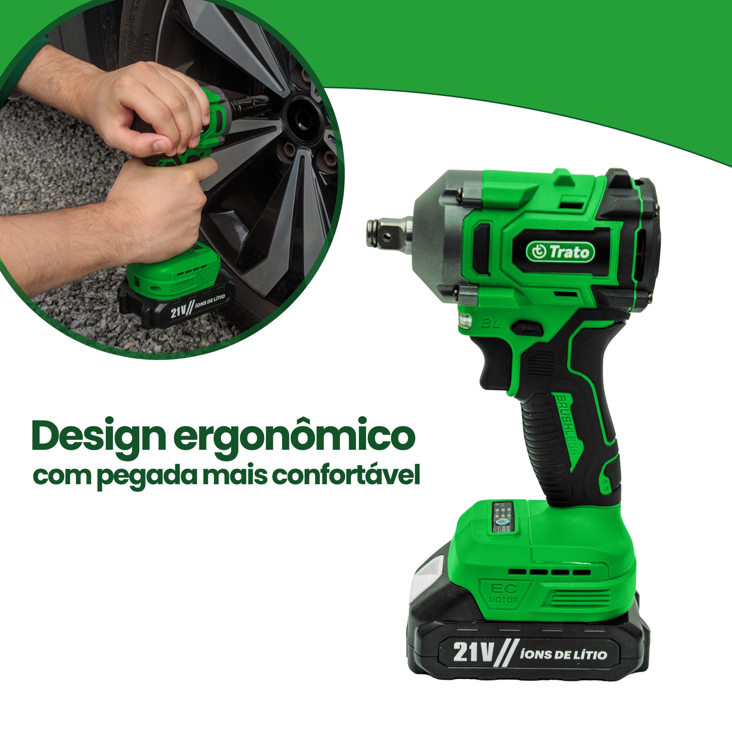 Taku  Chave de Impacto a Bateria TCH21 – Trato